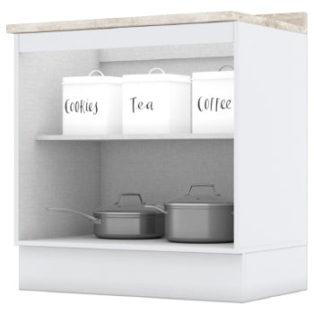 Balcao Henn Americana 80cm 2 Pts C/tampo - Ce355-05 - PC / 2