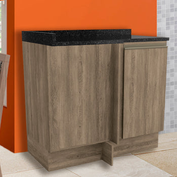 Balcao De Canto Kappesberg Maxxi Cb305 98cm 1p C/t - Cb305-no - PC / 3