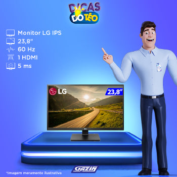 Monitor Lg 23.8p Ips Hdmi Fullhd C/ Ajust Alt/incl - 24bl550j-b.awzm