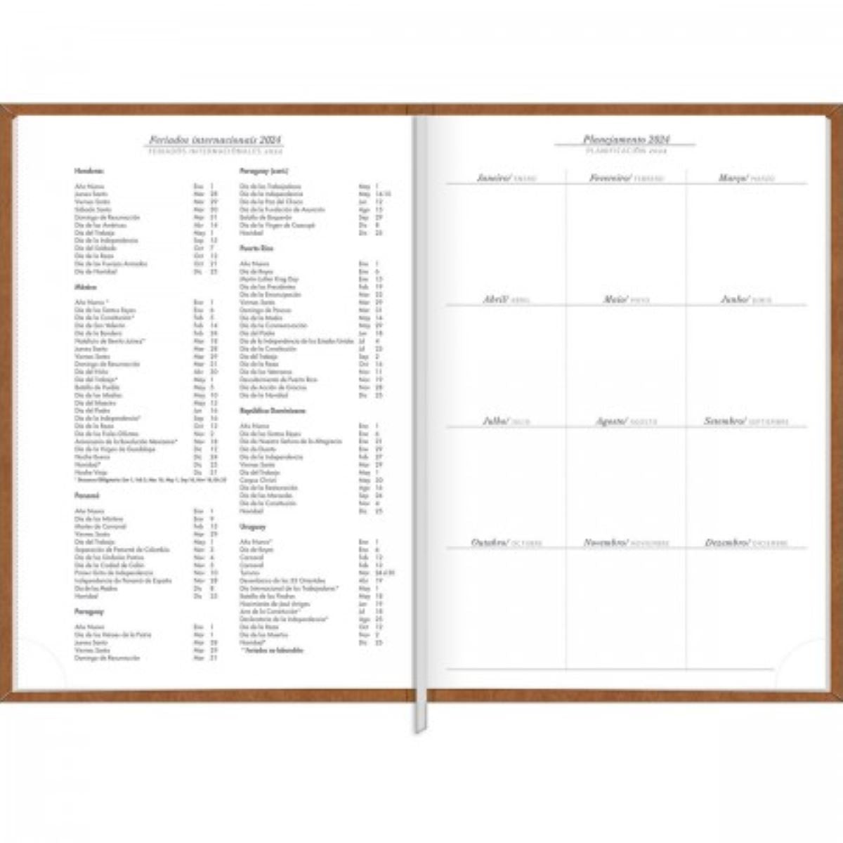 Agenda Executiva Costurada Diária 14,5x20,5 Cm Prátika 2024