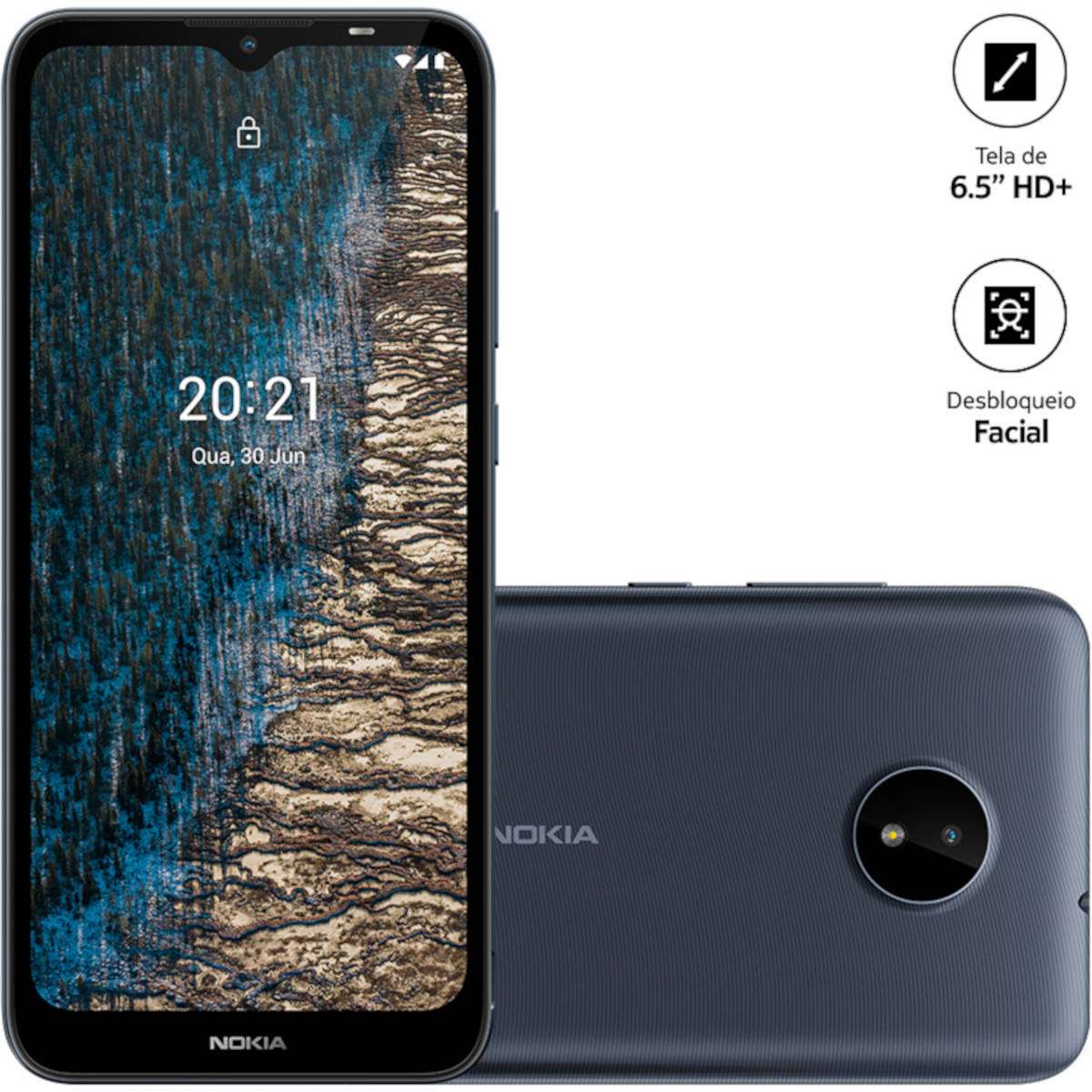 Smartphone C20 2+32gb Azul Nk038