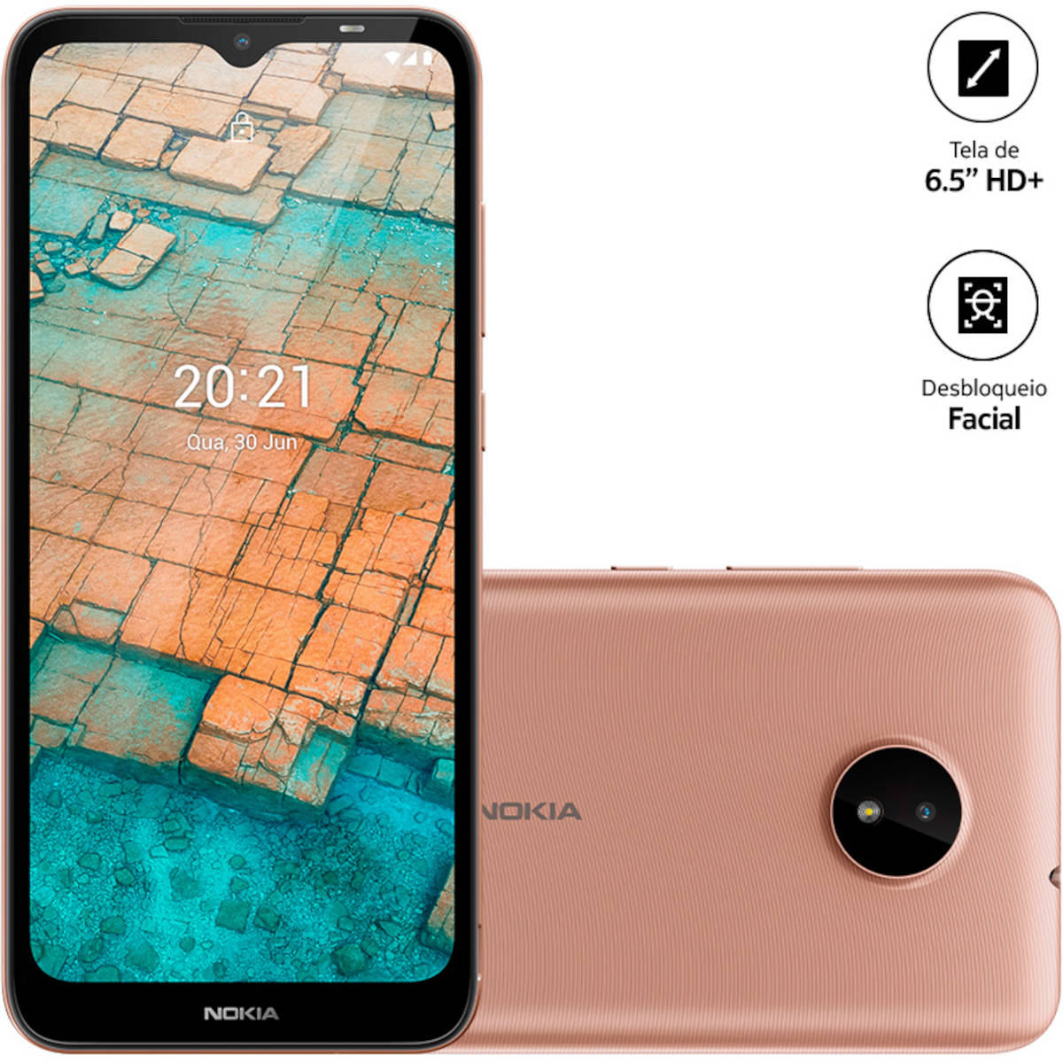 Smartphone C20 2+32gb Dourado Nk039
