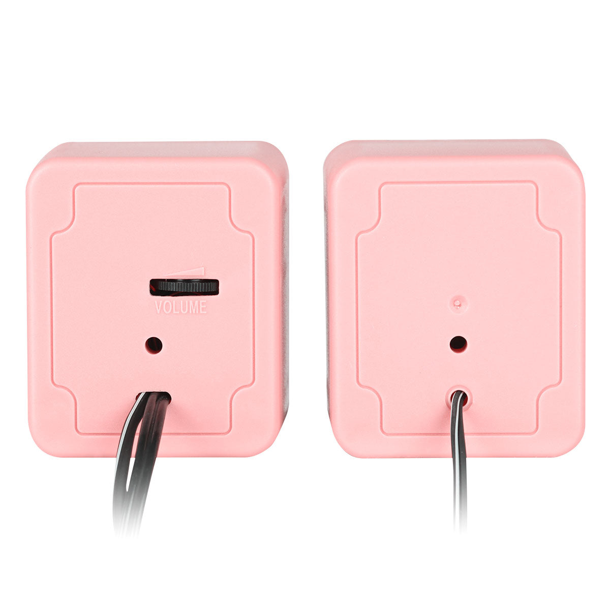 Caixa De Som 2.0 Usb 5v 2x 1w Com Controlador De Volume Rosa - Vs-01r