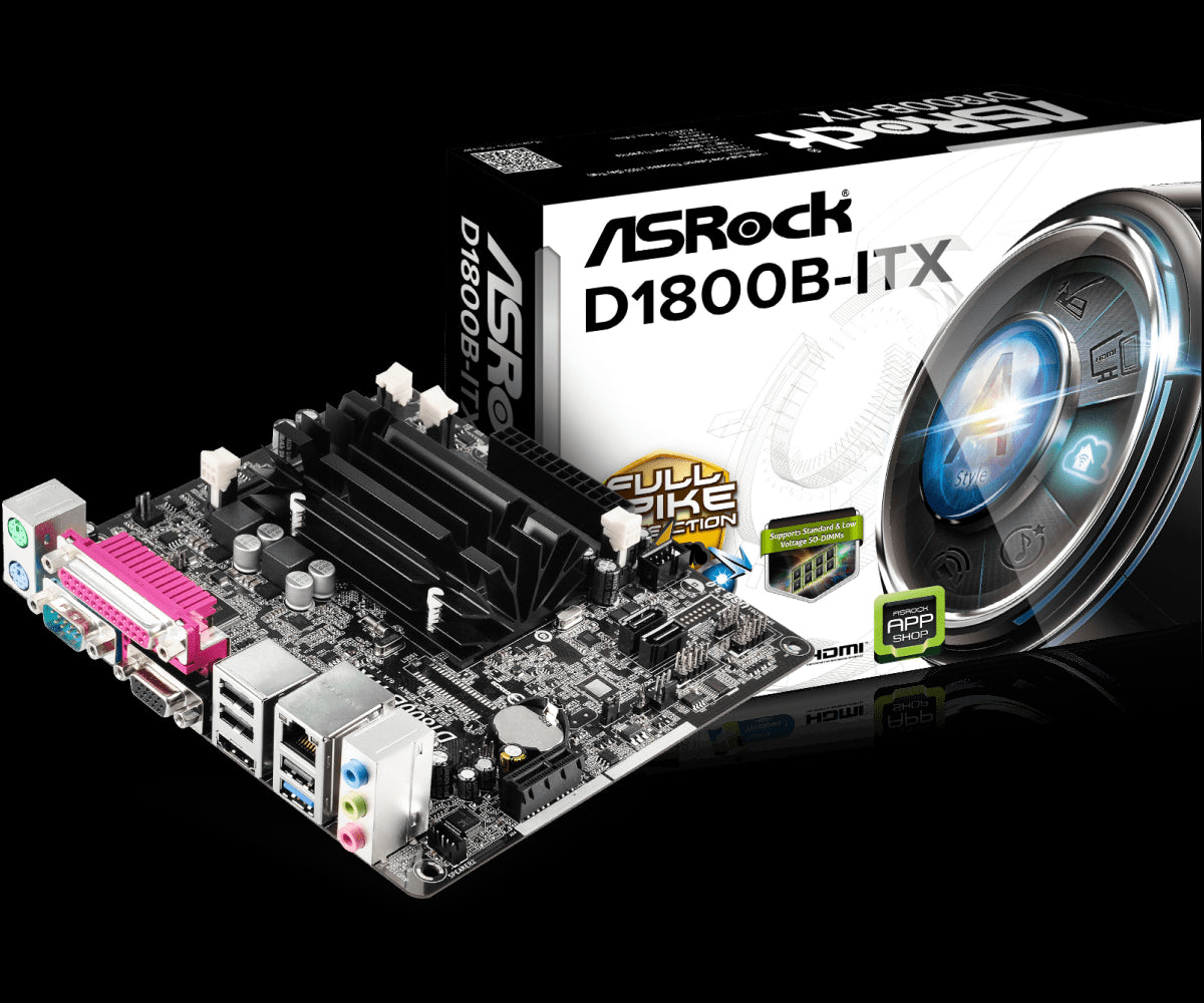 COMPUTADOR HOME H100 - DUAL CORE J1800 2.41GHZ MB ASROCK MEM 4GB DDR3 SODIMM SEM HD/SSD 1 SERIAL 1 PARALELA FONTE 200W