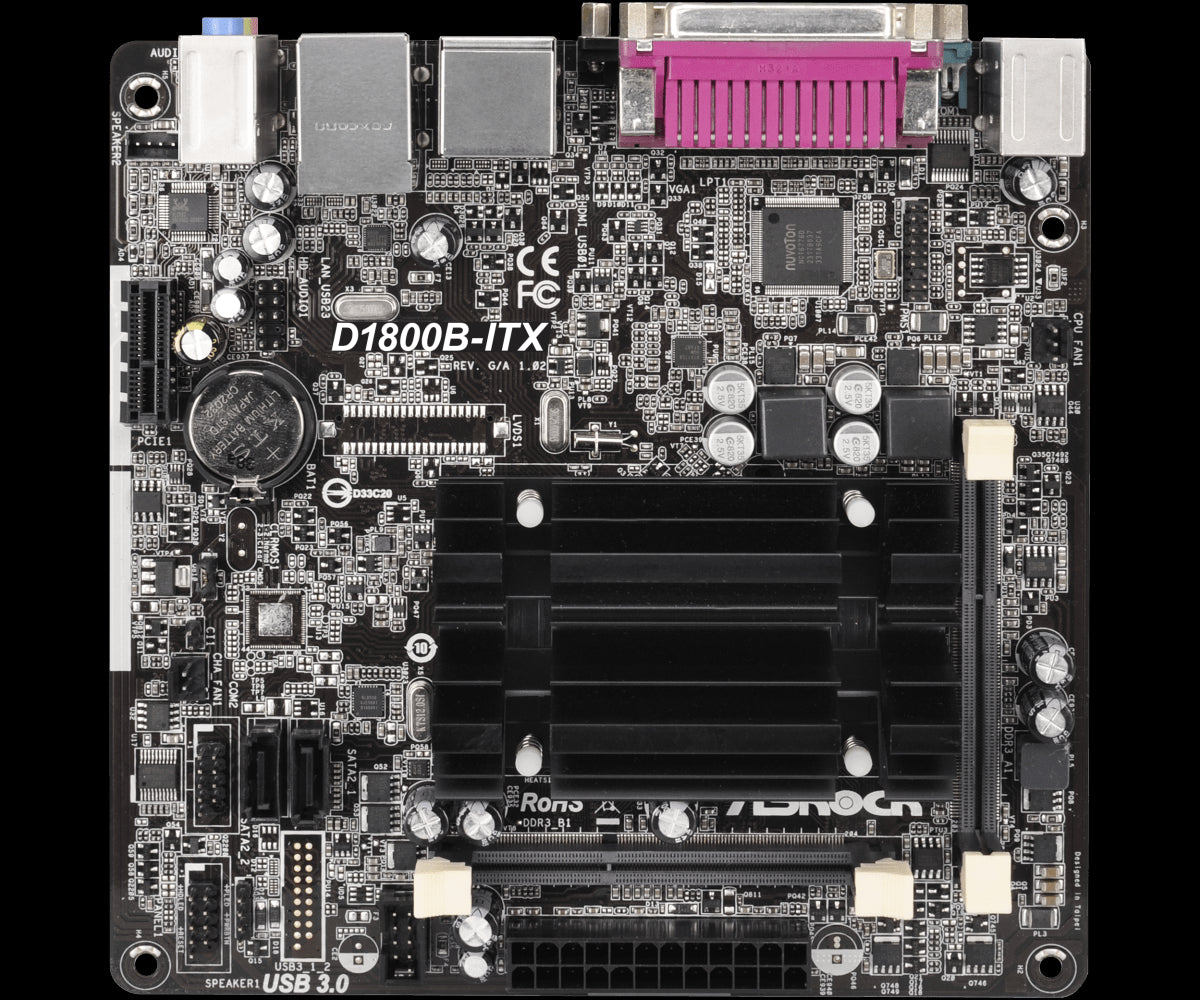 COMPUTADOR HOME H100 - DUAL CORE J1800 2.41GHZ MB ASROCK MEM 8GB DDR3 SODIMM SSD 240GB 1 SERIAL 1 PARALELA FONTE 200W