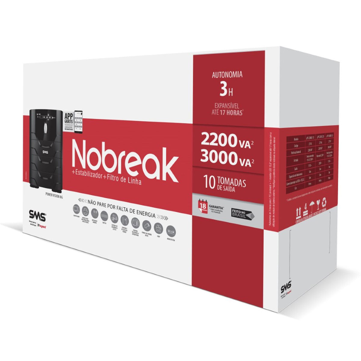 Nobreak Power Vision 2200va Monovolt 220/220v- 27746