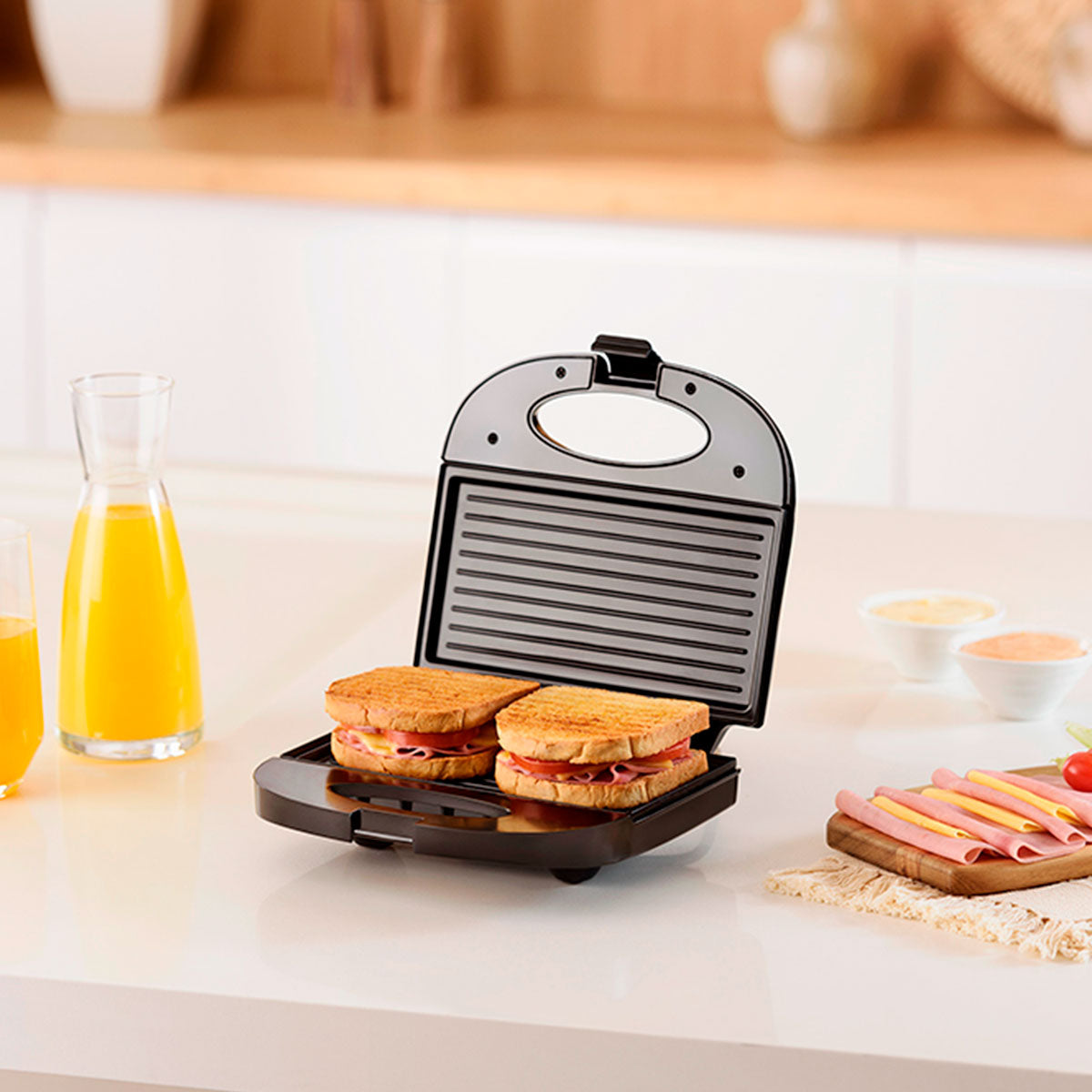 Sanduicheira E Grill Snack Time Preta San1001 127v