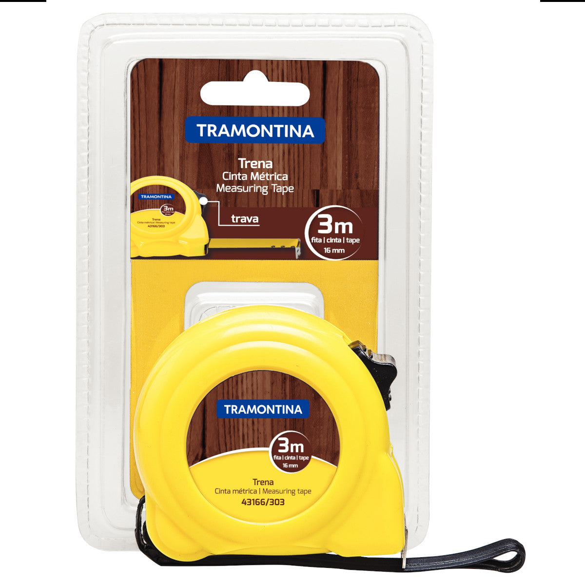 Trena Com Fita De Aco 3 Metros