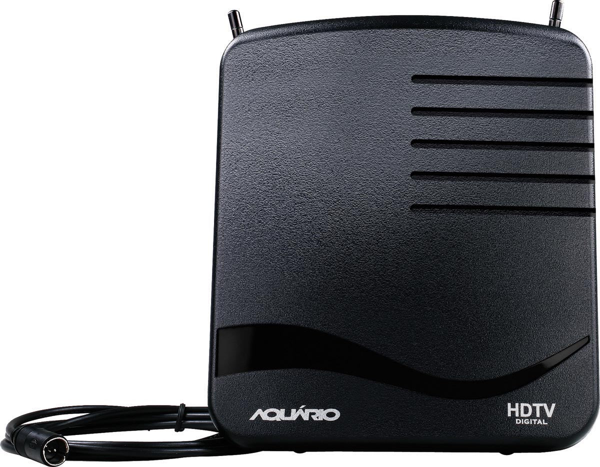 Antena Interna Para Recepção De Sinal De Tv Vhf / Uhf / Hdtv / Fm - Hastes Telescópicas - Dtv-1100