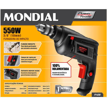 Furadeira Mondial 550w Fi09 - 2951-01