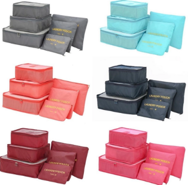 Organizador De Mala De Bagagem Viagem Kit 6 Necessaire Bolsa