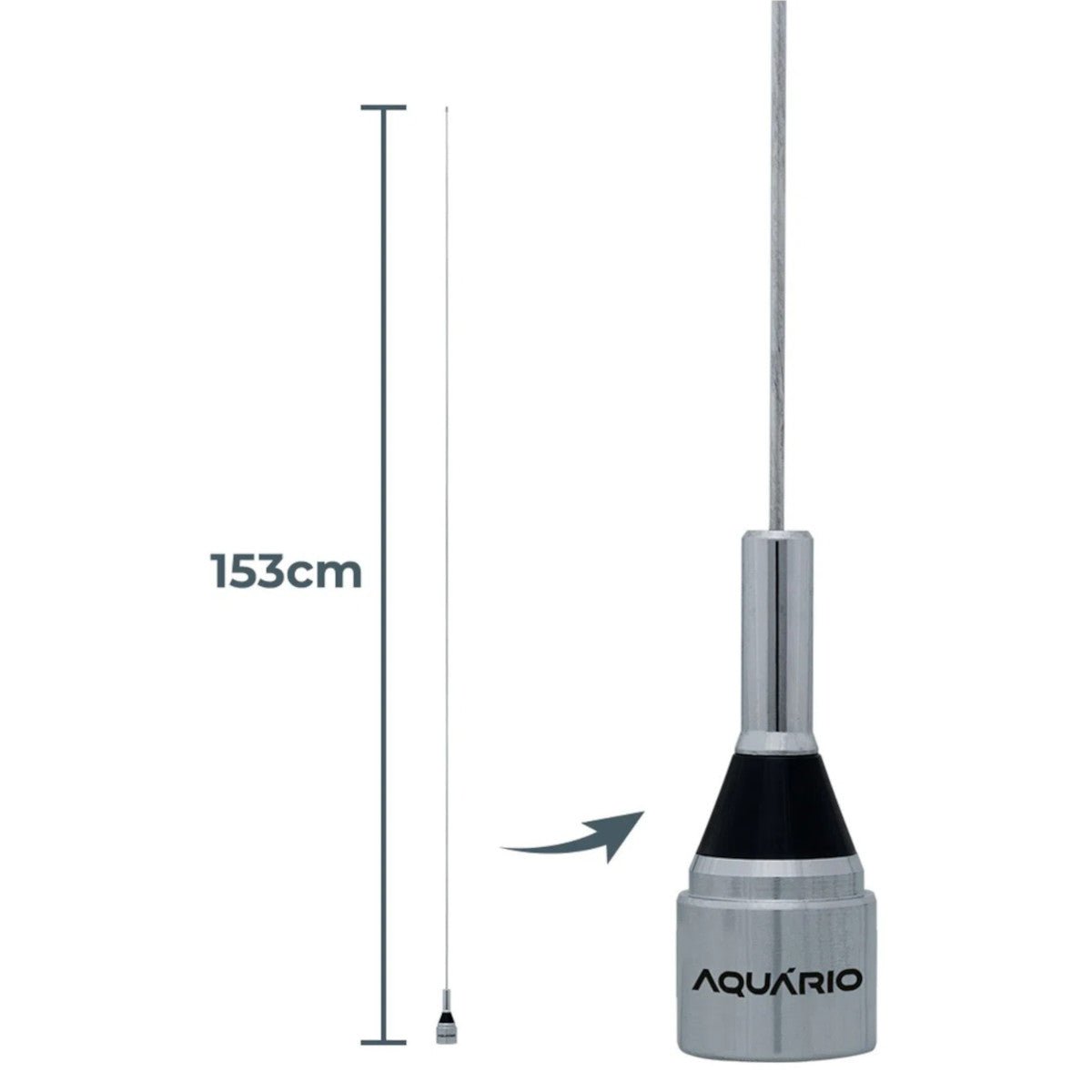 Antena Móvel Vhf Tuning E Banda 6 Metros