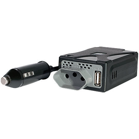 INVERSOR DE POTÊNCIA AUTOMOTIVO 150W 110V SAÍDA USB 5V AU900