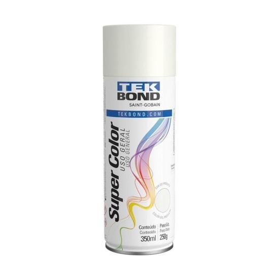 Tinta Aerossol Branco Fosco 350ml Tekbond - CX / 6