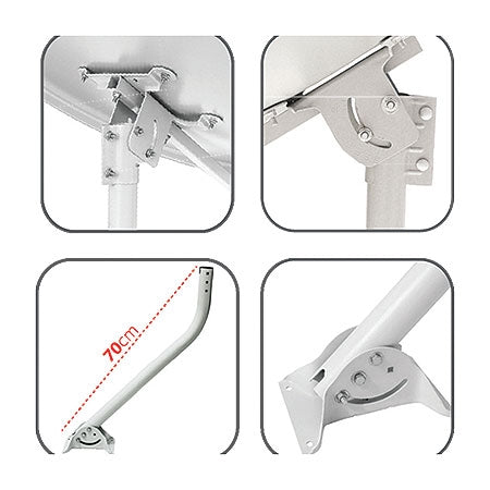 Antena Parabólica Chapa 60 Cm Banda Ku, Não Acompanha O Lnbf - PC / 6