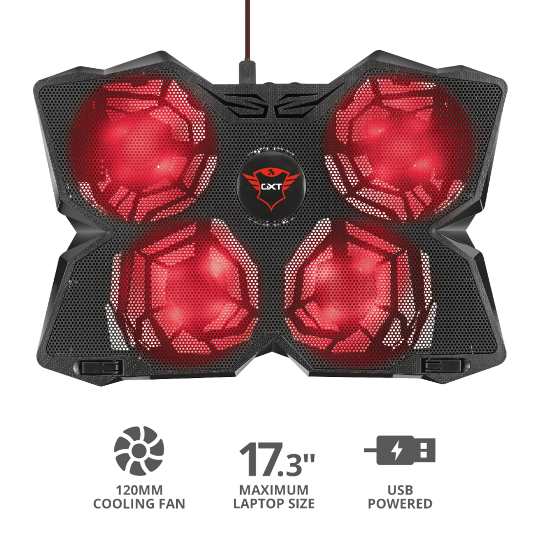 Base para Notebook Trust Gamer GXT 278 17,3' Black 20817i