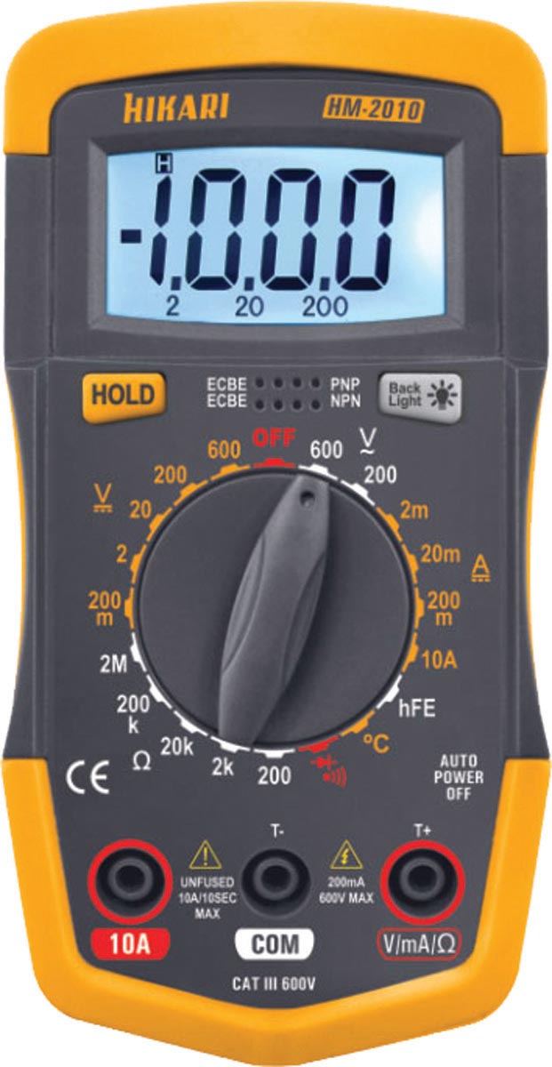 MULTÍMETRO DIGITAL PORTÁTIL HM-2010