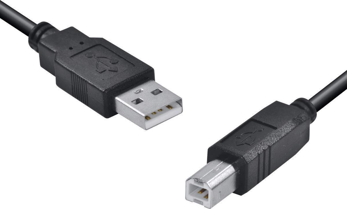 Cabo Usb Para Impressora A Macho X B Macho 2.0 - 5m Uambm-5 - PC / 10