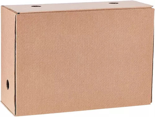 Arquivo Morto Papelão Organização Kraft Ofício 25 Unidades