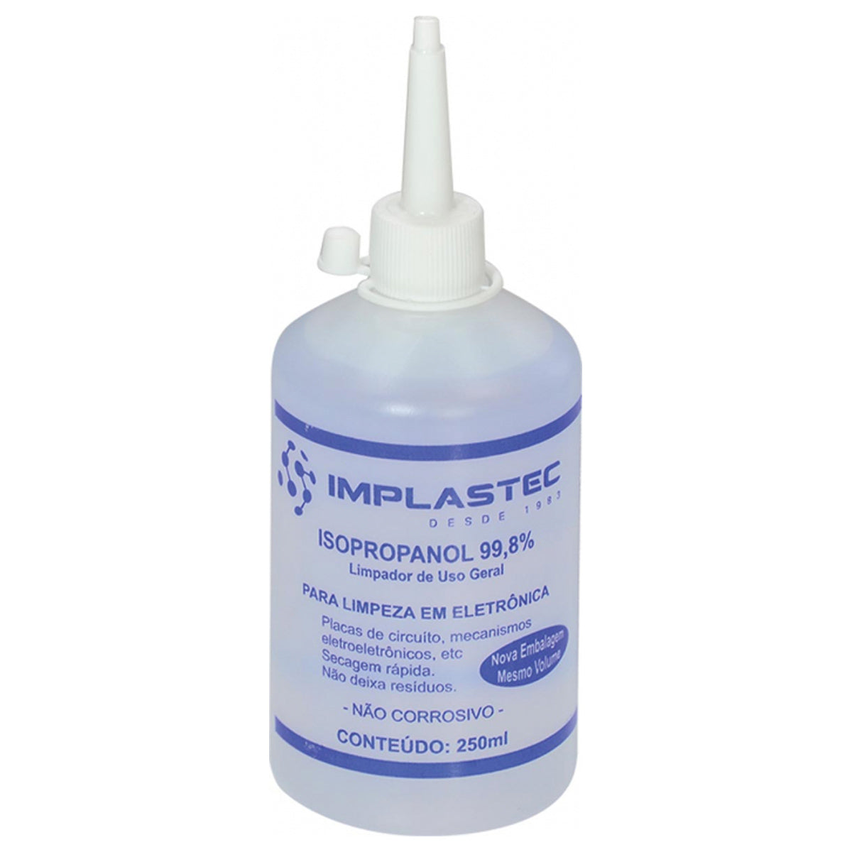 ÁLCOOL ISOPROPÍLICO 250ML COM BICO APLICADOR