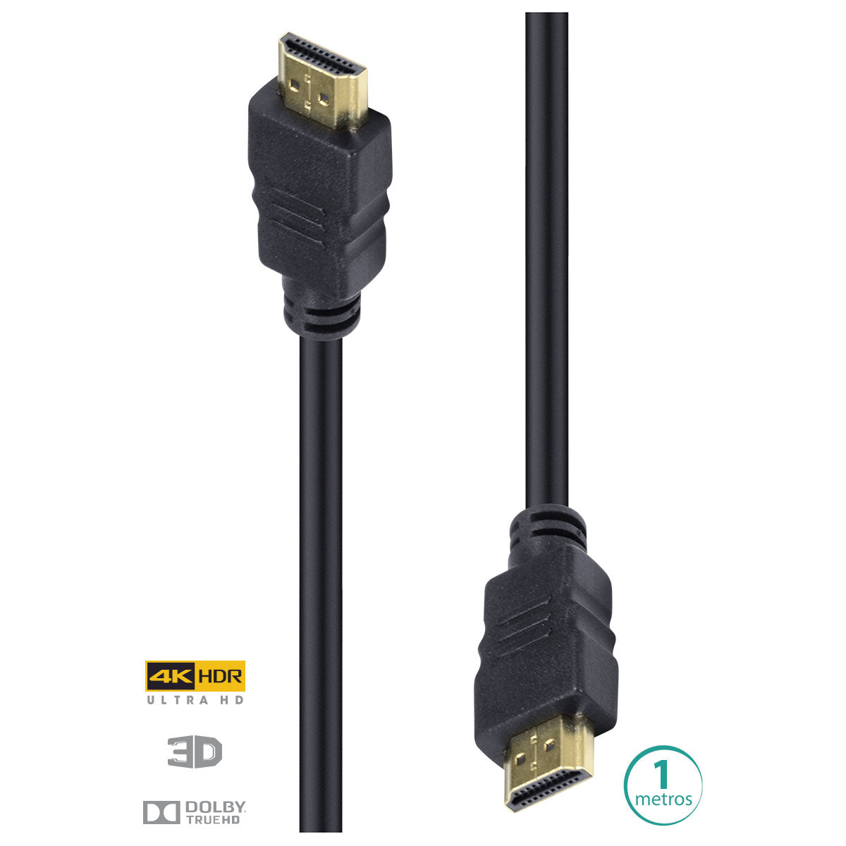 CABO HDMI 2.0 4K ULTRA HD 3D CONEXÃO ETHERNET 1 METRO - H20-1