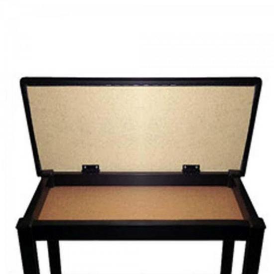 Banqueta Para Piano com Compartimento BP-20C Preto SATY