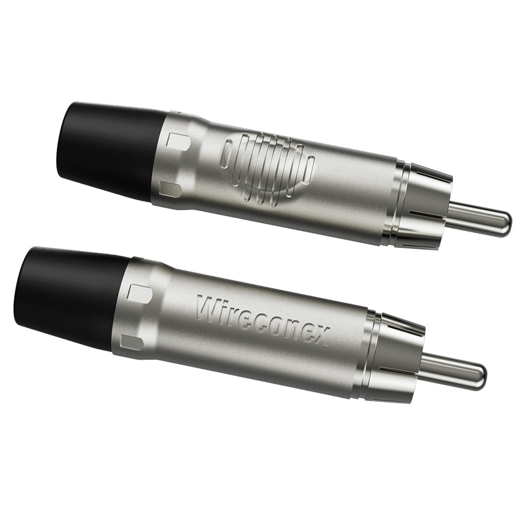 Conector Plug Rca Macho Wc 1212 Bk Wireconex 10unidades - Pç / 10