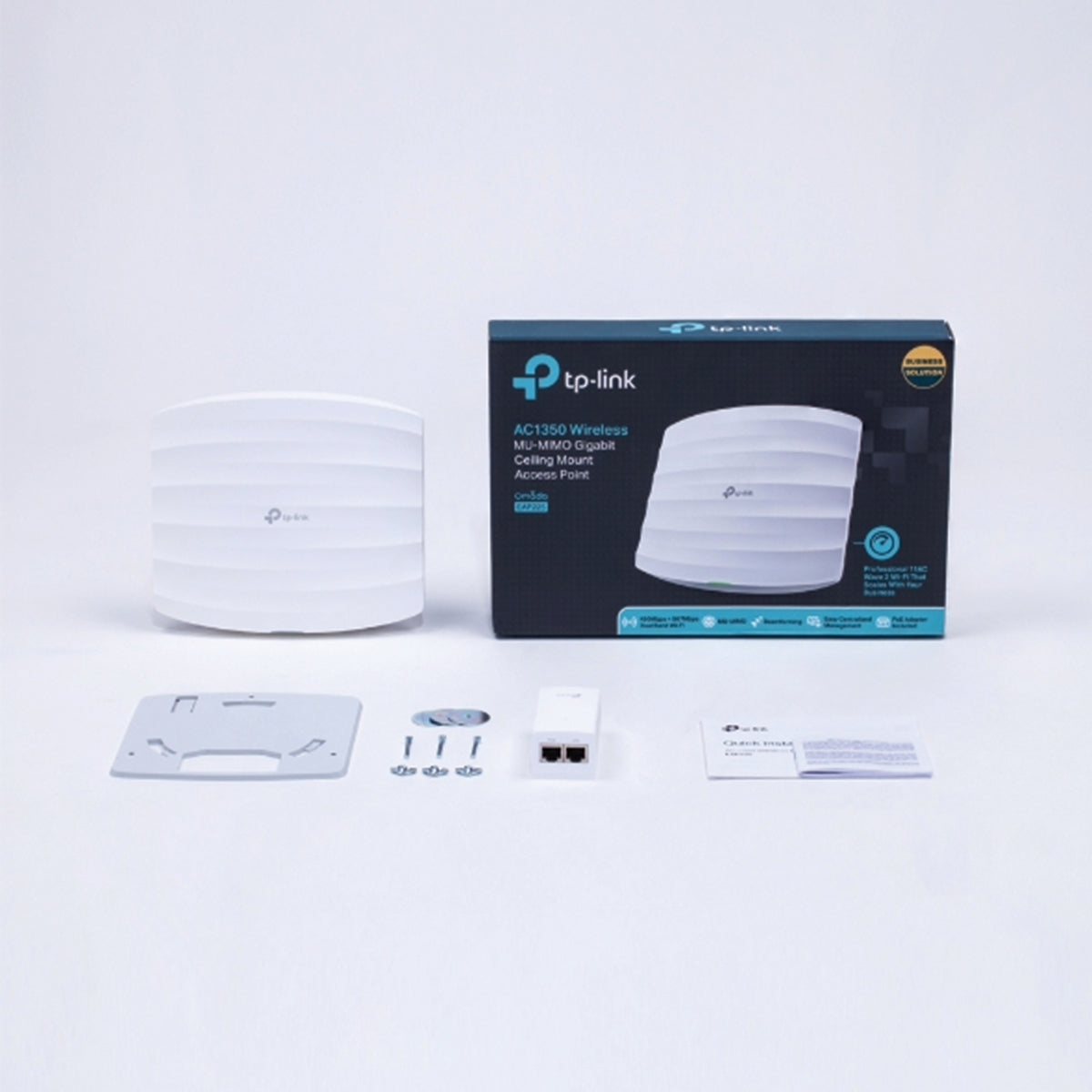 Access Point Wireless Dual Band Gigabit Mimo Montável Em Teto Ac1350 Eap225 Smb