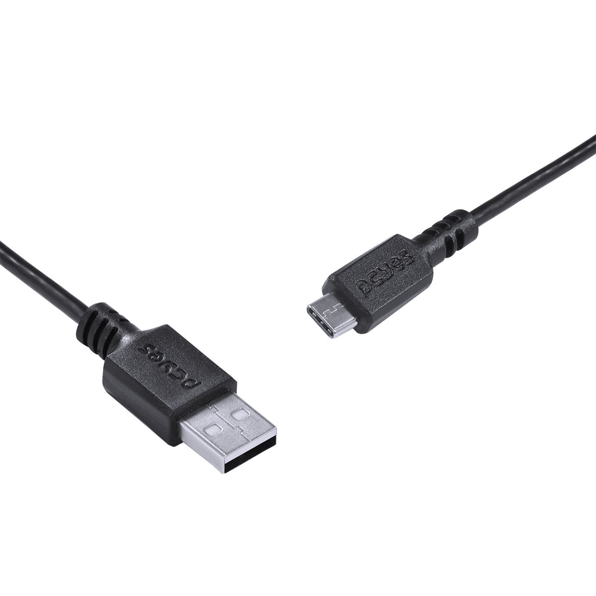Cabo Para Celular Smartphone Usb A 2.0 Para Usb Tipo C 1 Metro Preto - Puacp-01
