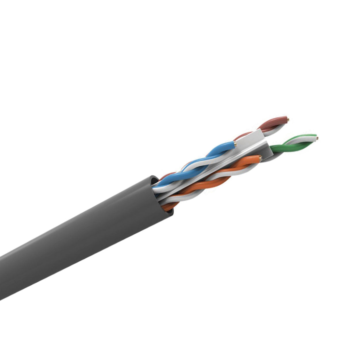 Cabo Lan U/utp 24awg X 4 Pares Cat.6 Cmx 305 Metros Cinza 23400200