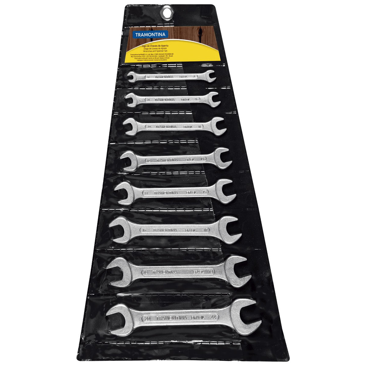 Jogo De Chaves Fixas Basic Com Corpo Em Aço Especial Cromado 8 Peças