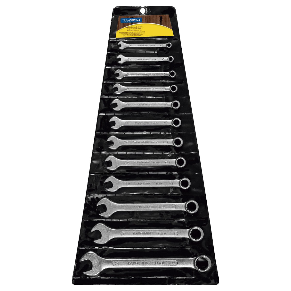 Jogo De Chaves Combinadas Basic Com Corpo Em Aço Especial Cromado 12 Peças