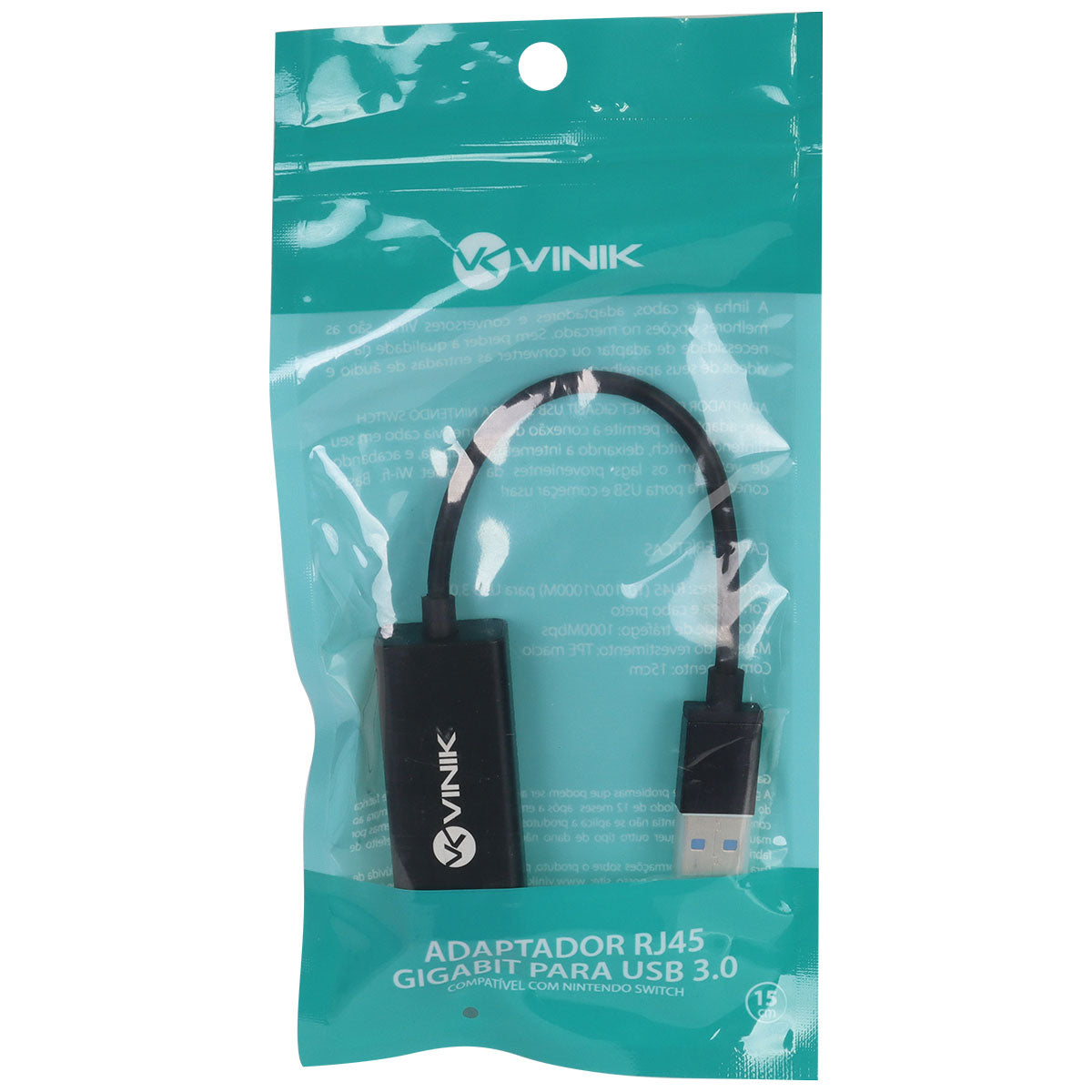 Adaptador De Rede Ethernet Rj45 Gigabit Para Usb 3.0 - Adrj45