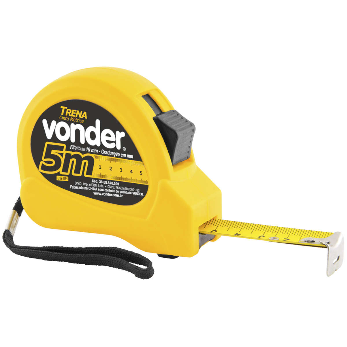 Trena Curta De Aco 5mx19mm