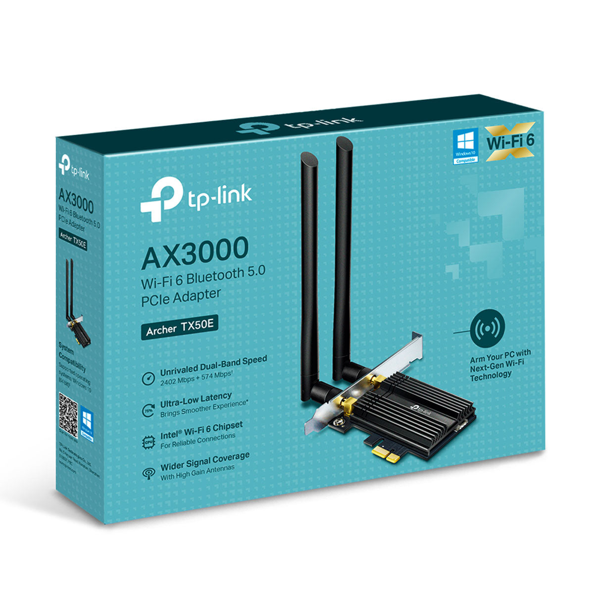 Adaptador Pci Ex Wireless 6 Ax3000 C/ Bluetooth 5.0 Archer Tx50e