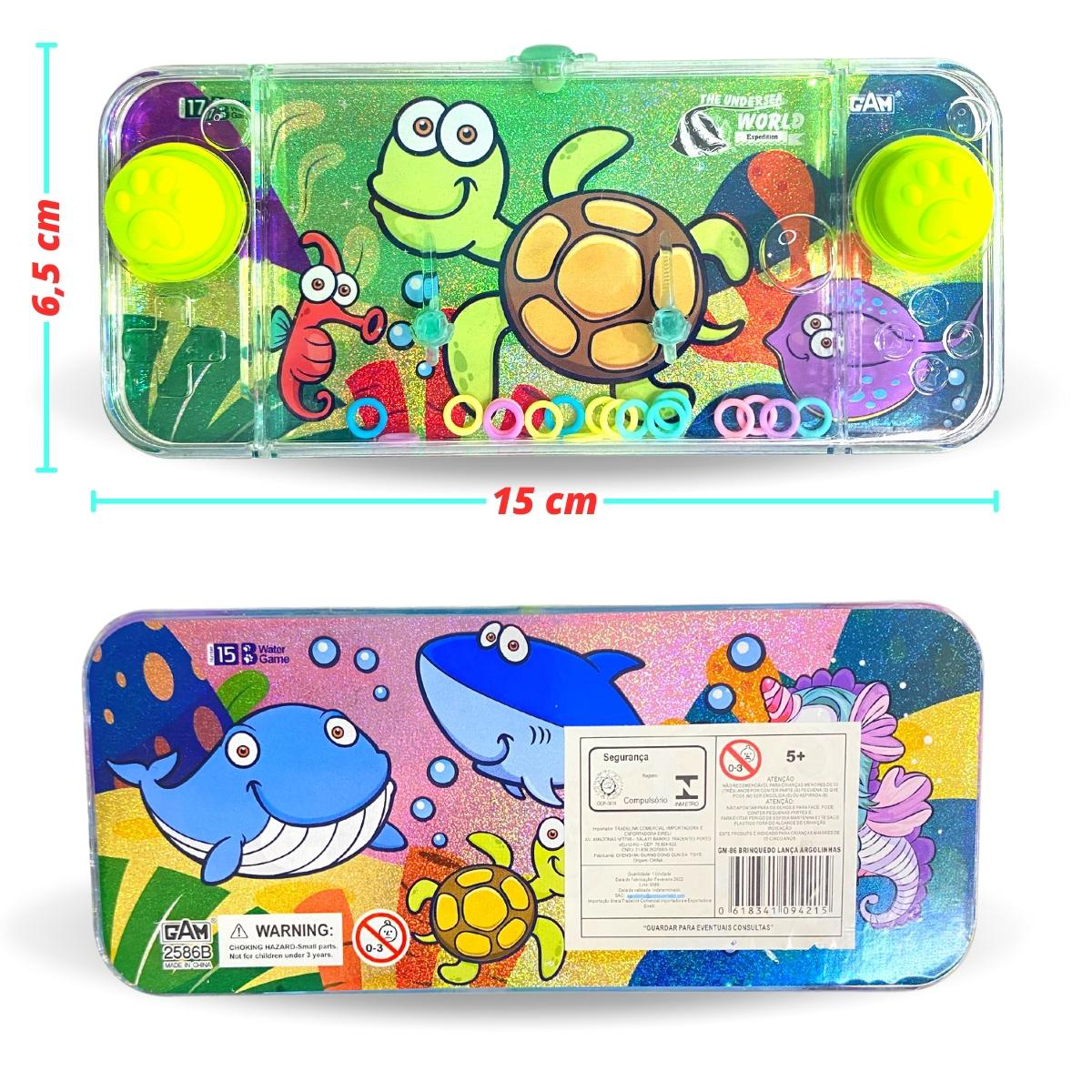 Aquaplay Jogo De Argolas Retro Play Game Animais Marinhos