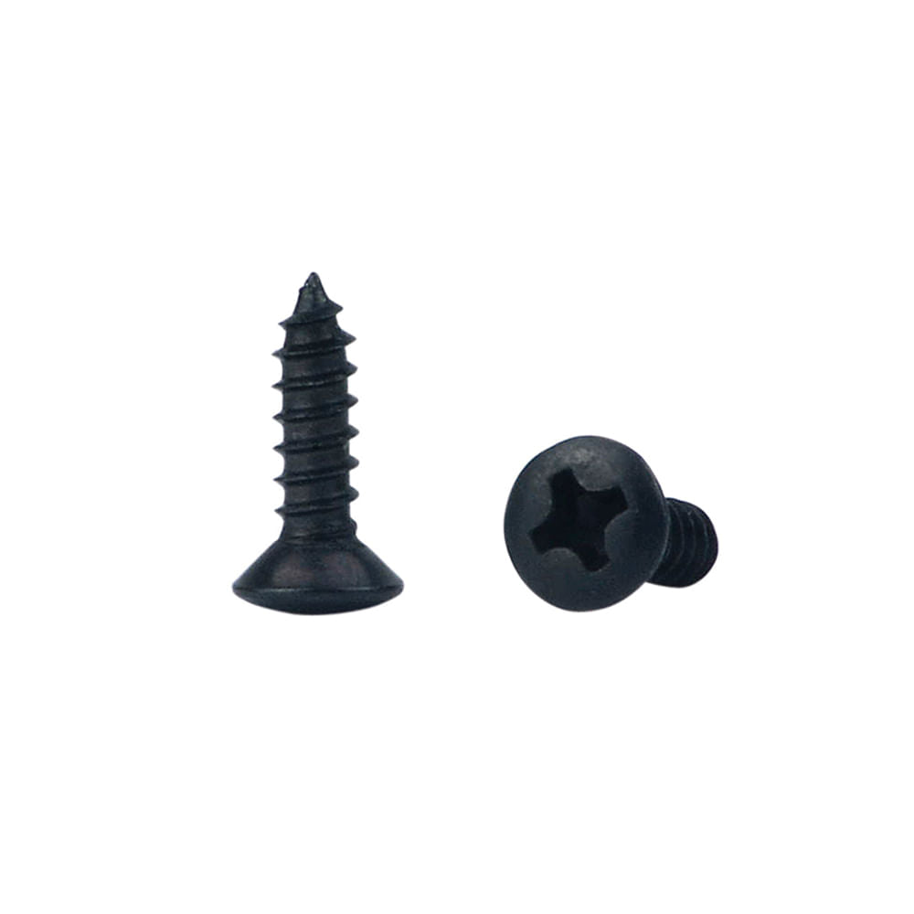 Parafuso 3mm X 12mm P/escudo Preto Pct C/24 Dolphin