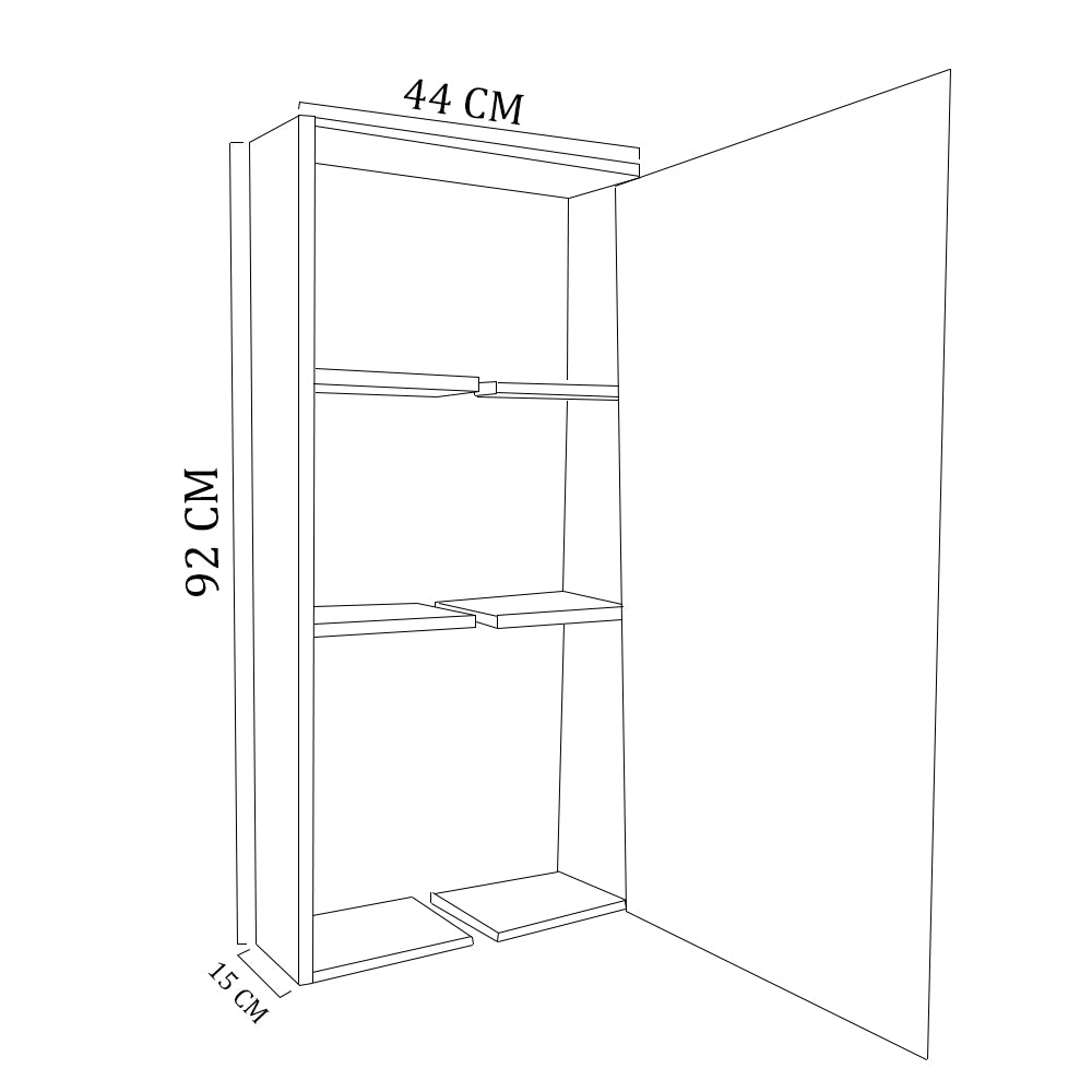 Armário Lavanderia Natural Em Mdf