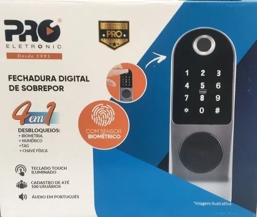 Pro-eletronic Fechadura Digital 4 Em 1