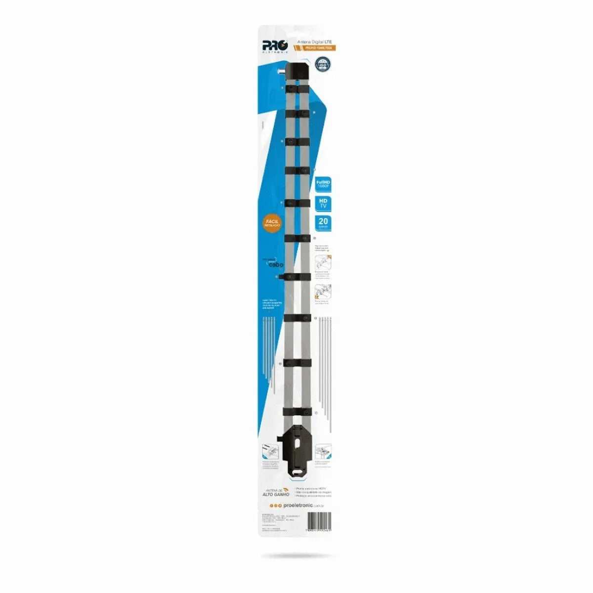 Antena Digital 20 Elementos 14dbi Cx Individual Prohd-1040lte02 Proeletronic