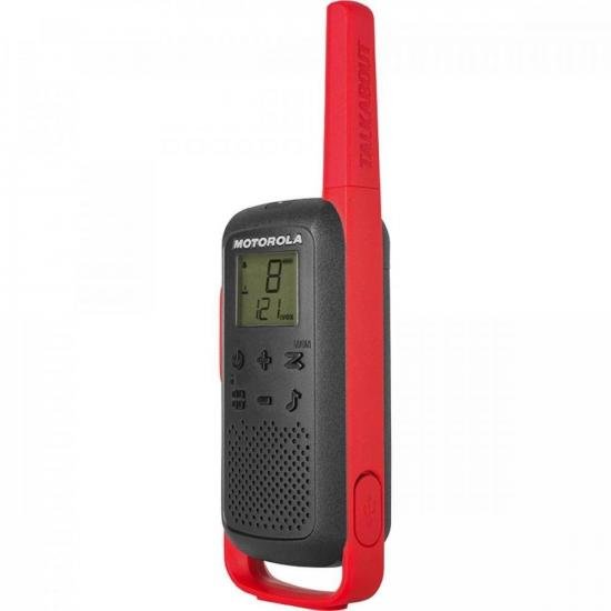 Rádio Comunicador Talkabout 32km T210BR Vermelho/Preto MOTOROLA - PAR / 2