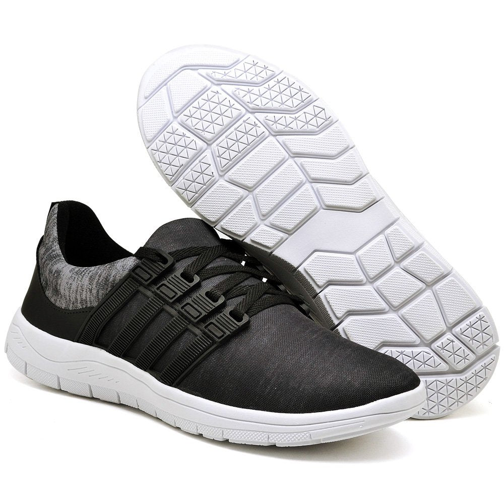 Tênis Caminhada Confortável Cinza/preto 15003