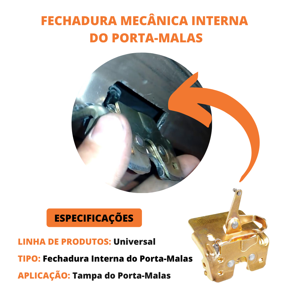 Fechadura Do Porta-malas Uno E Uno Mile De 1984 Até 2004