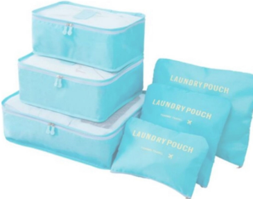 Organizador De Mala De Bagagem Viagem Kit 6 Necessaire Bolsa