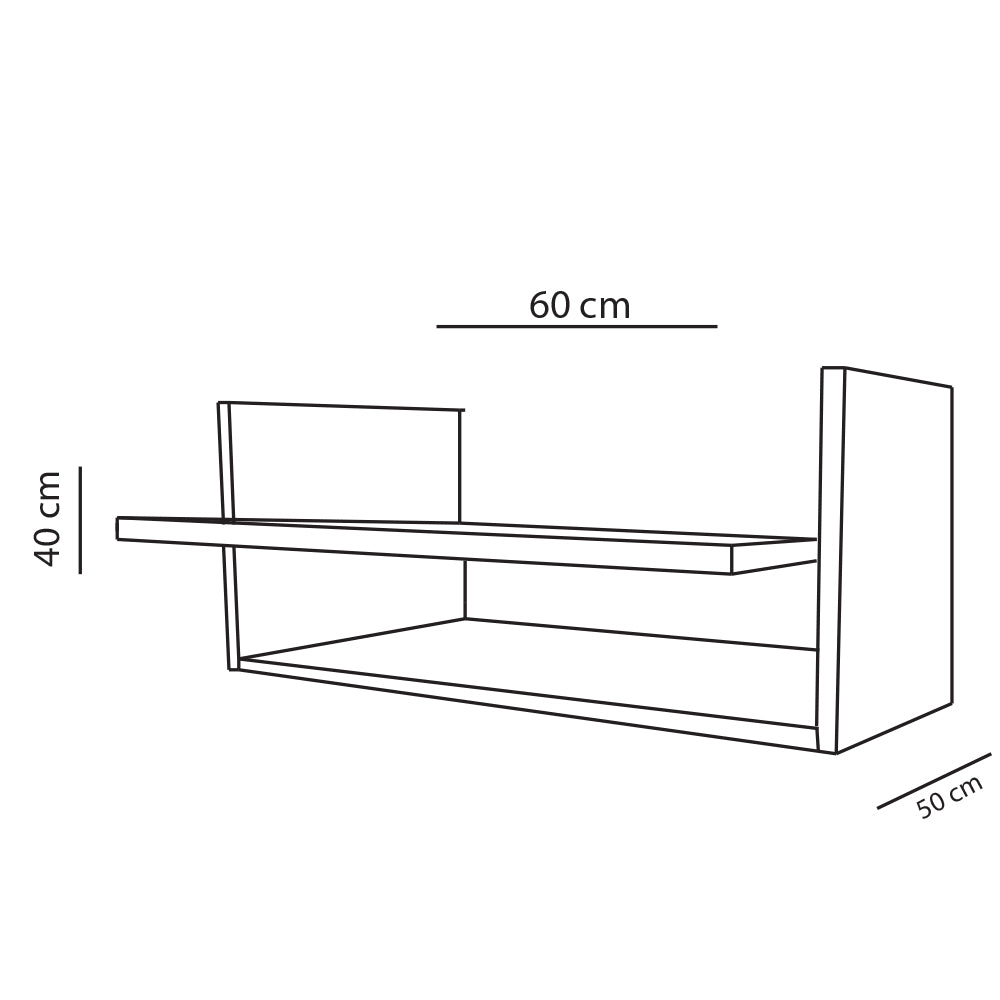 Suporte Para Impressora Com Nicho Branco Em Mdf