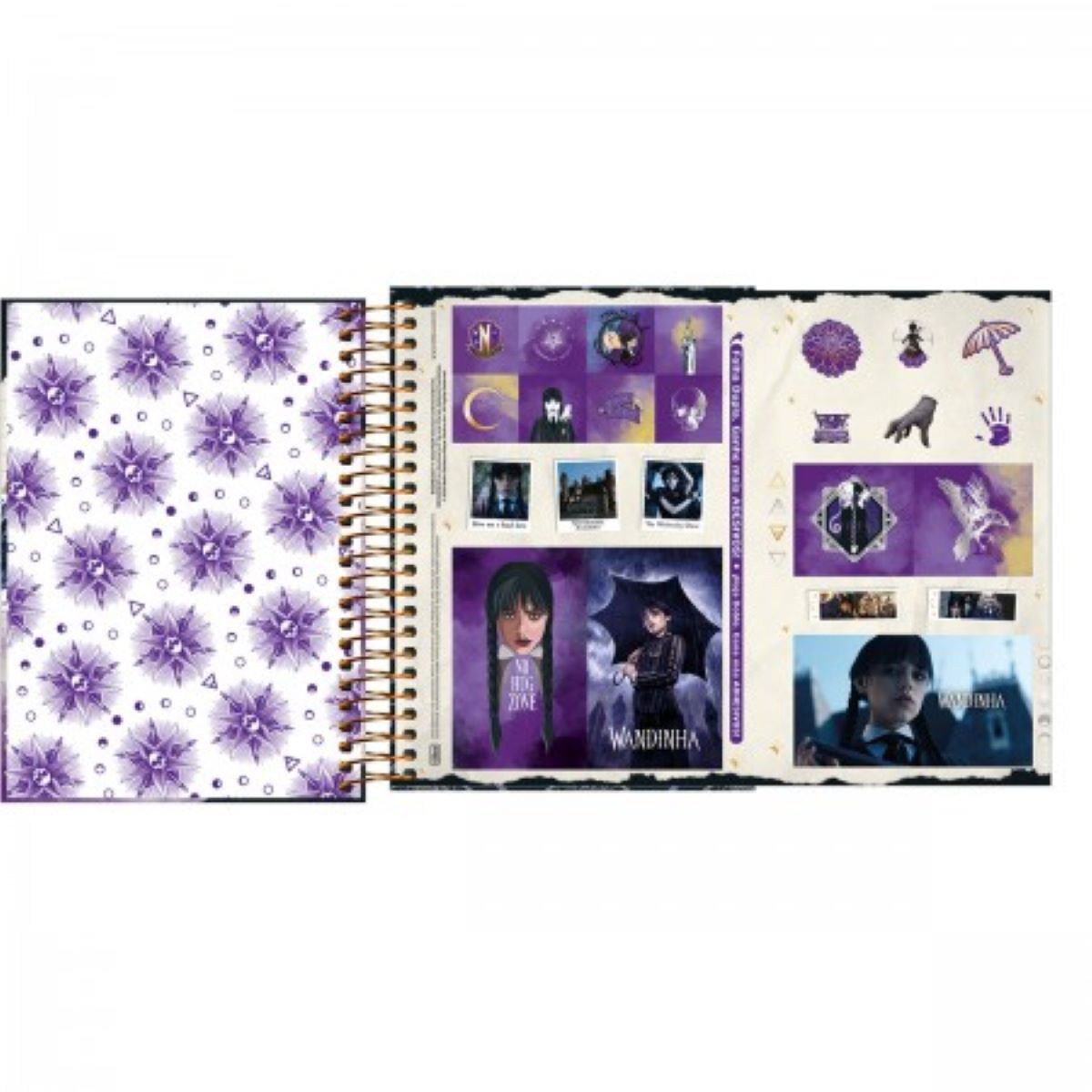 Agenda Espiral Diária 11,7 X 16,4 Cm Wandinha 2024