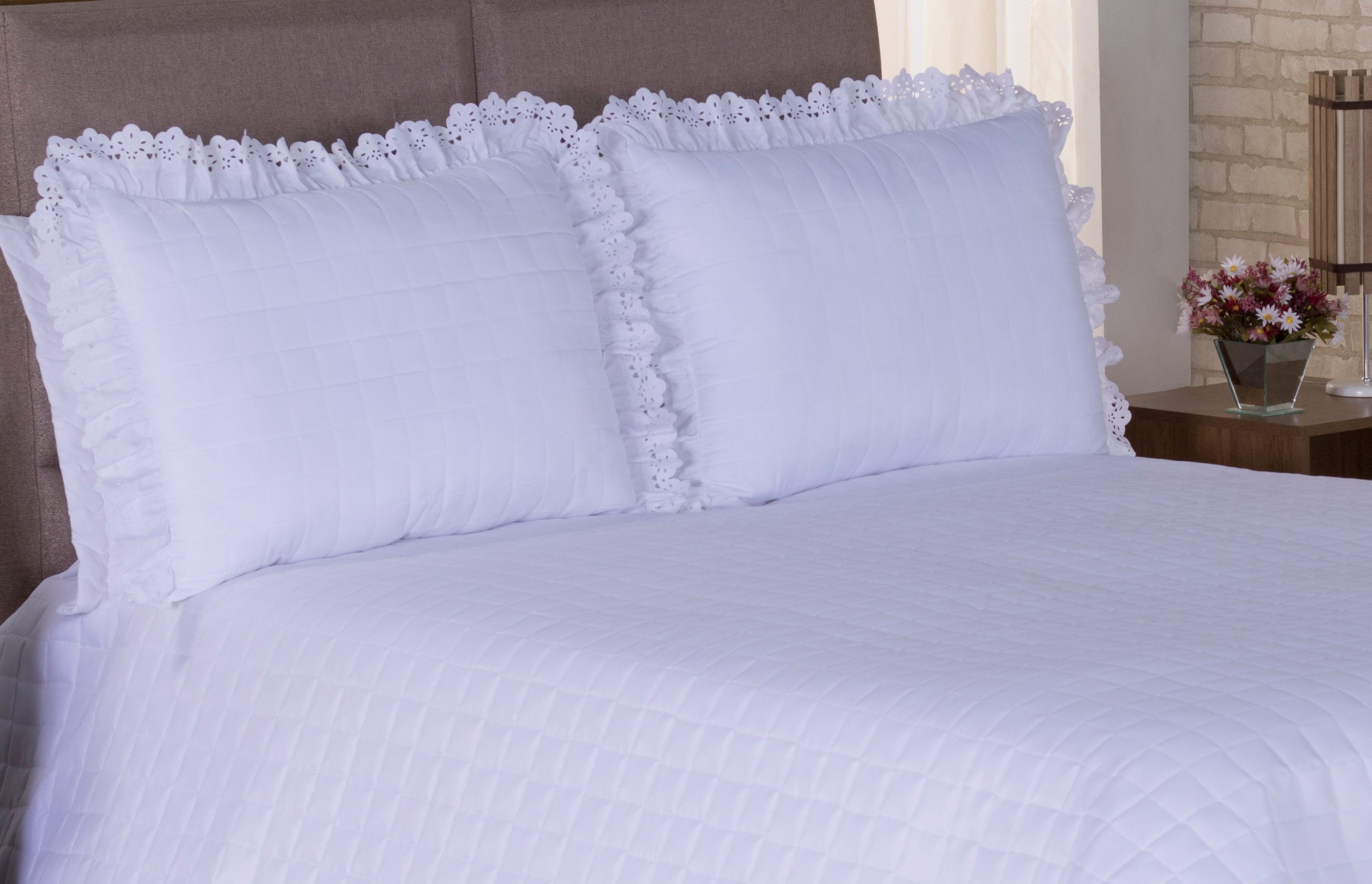 Cobre Leito Diplomata King Size 03 Pçs Branco - Deccoralle