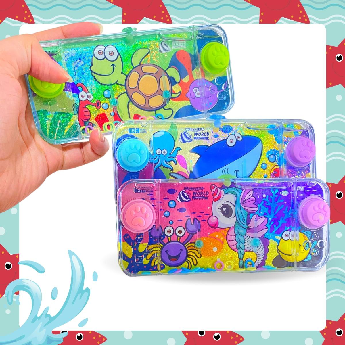 Aquaplay Jogo De Argolas Retro Play Game Animais Marinhos