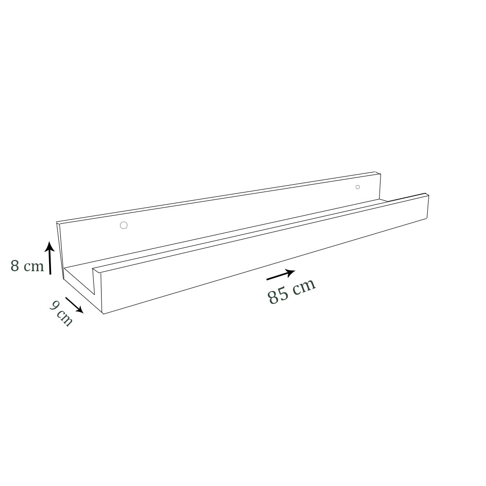 Prateleira Esmalteria Simples Trovarelli 85 Cm Branco