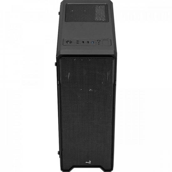 Gabinete Gamer Aerocool Ore Saturn Preto RGB Lateral Acrílico